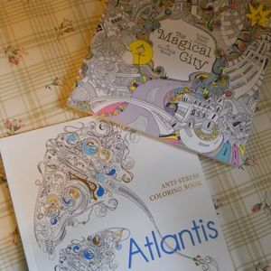 2 Color Books. Magical City & Atlantis